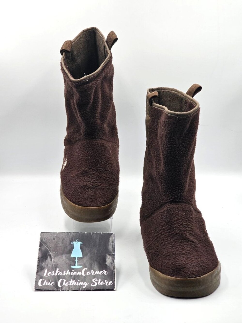 The North Face Women's Brown Ahel Fleece Lined Winter Mountain Boots Sz 9.5 3097